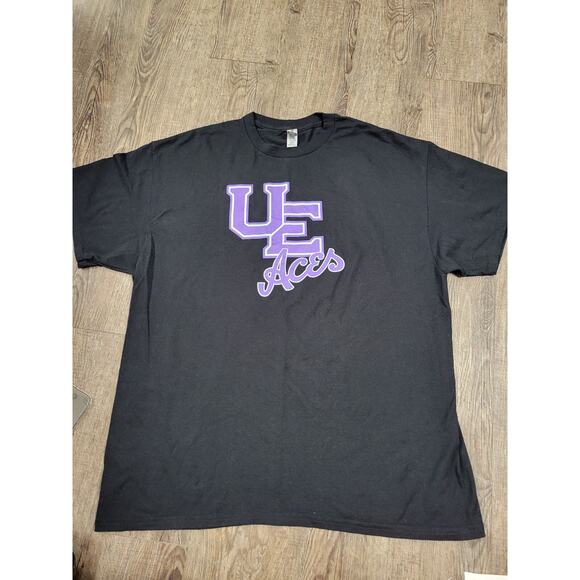 University of Evansville Aces Black Gildan Short Sleeve Tshirt Size XL - Picture 1 of 4